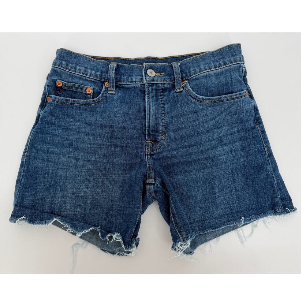 Lucky Brand Women's Short Size 2/26 Frayed Raw Hem Denim Blue